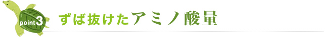 ずば抜けたアミノ酸量イメージ