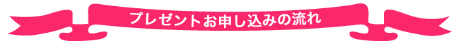 プレゼントお申し込みの流れ